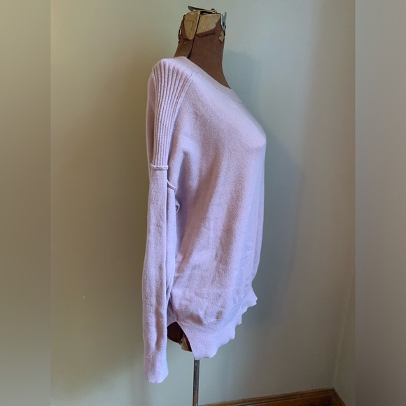 Evereve Mock Neck Sweater Women's small light pink Knit Southwestern Boho - Picture 3 of 9